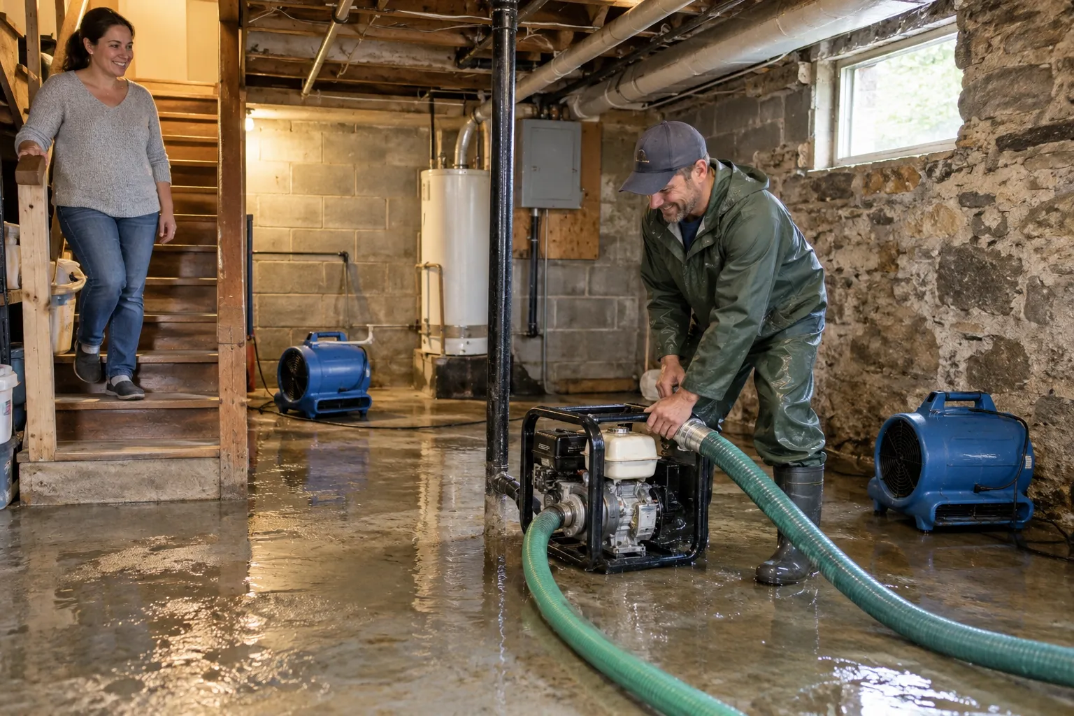 Flooded Basement Cleanup in Harrisburg, PA